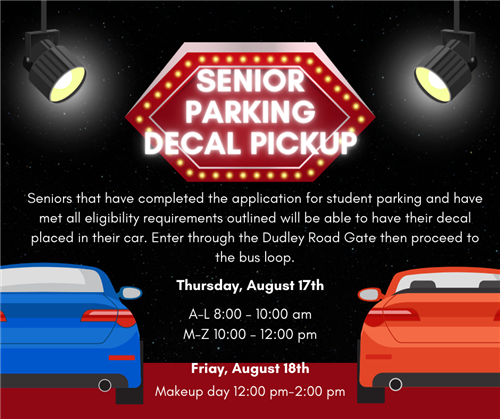 Senior Parking Decal Pickup